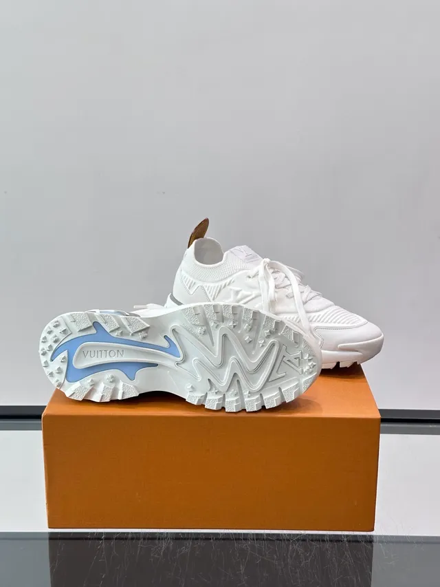 Louis Vuitton Run Away White Knit Chunky Sneakers 2