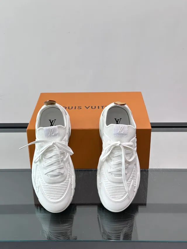 Louis Vuitton Run Away White Knit Chunky Sneakers 4