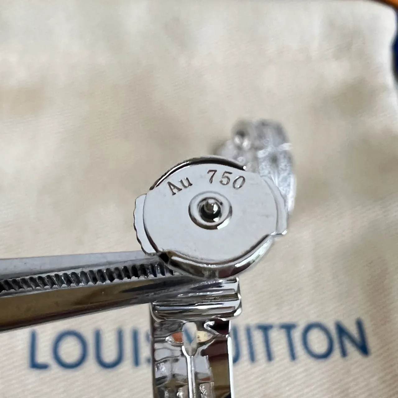 Louis Vuitton Segmented Pavé Hoop Earrings 2