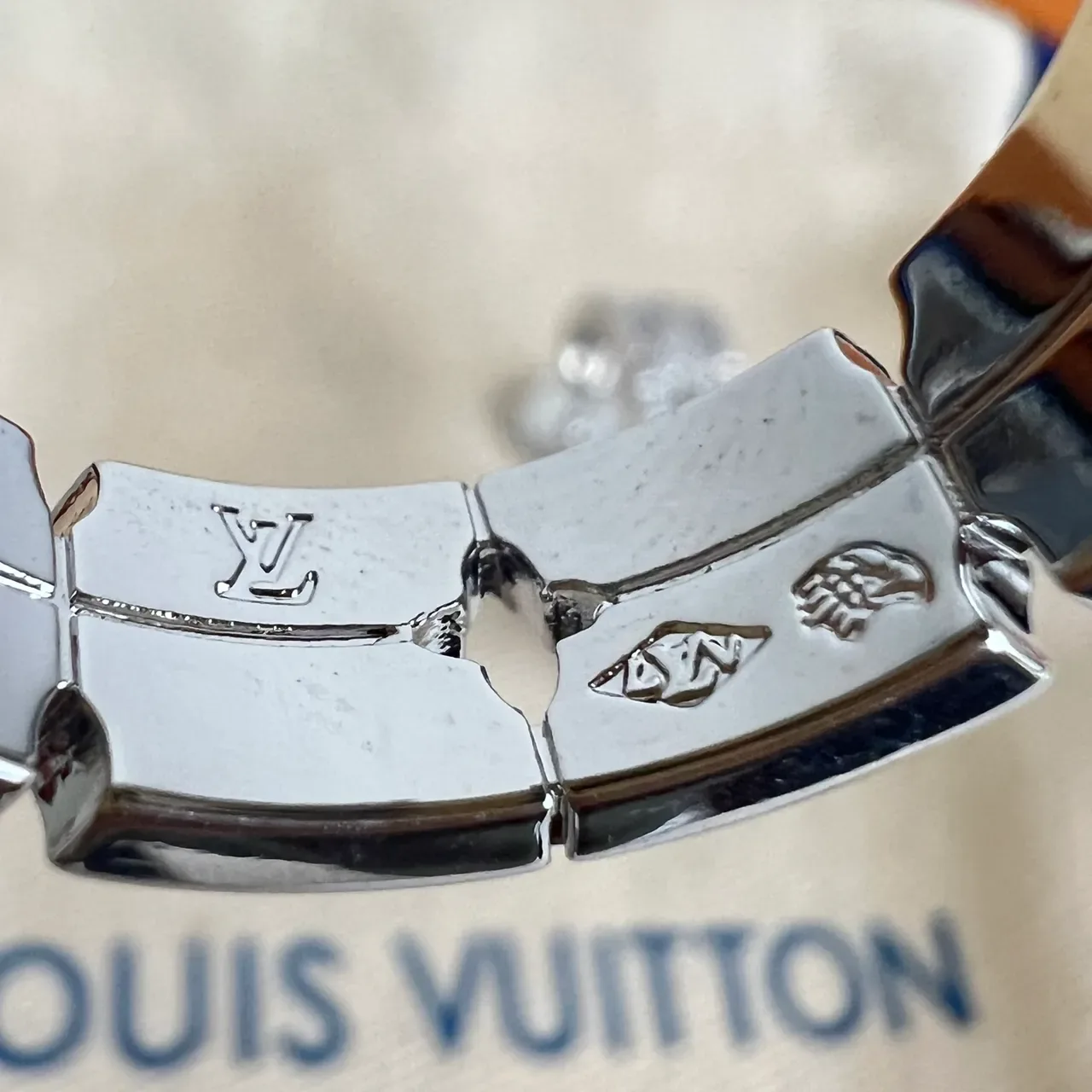 Louis Vuitton Segmented Pavé Hoop Earrings 3