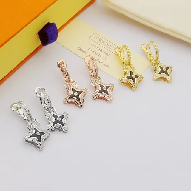 Louis Vuitton Star Charms Pavé Enamel Earrings 9