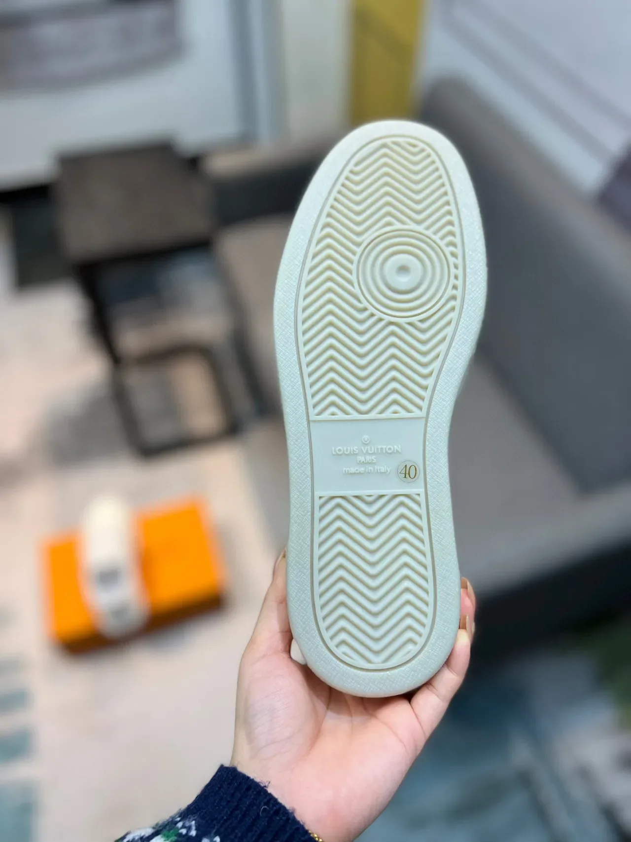 Louis Vuitton White Monogram-Embossed Leather Low-Top Silhouette Lifestyle Sneakers 9