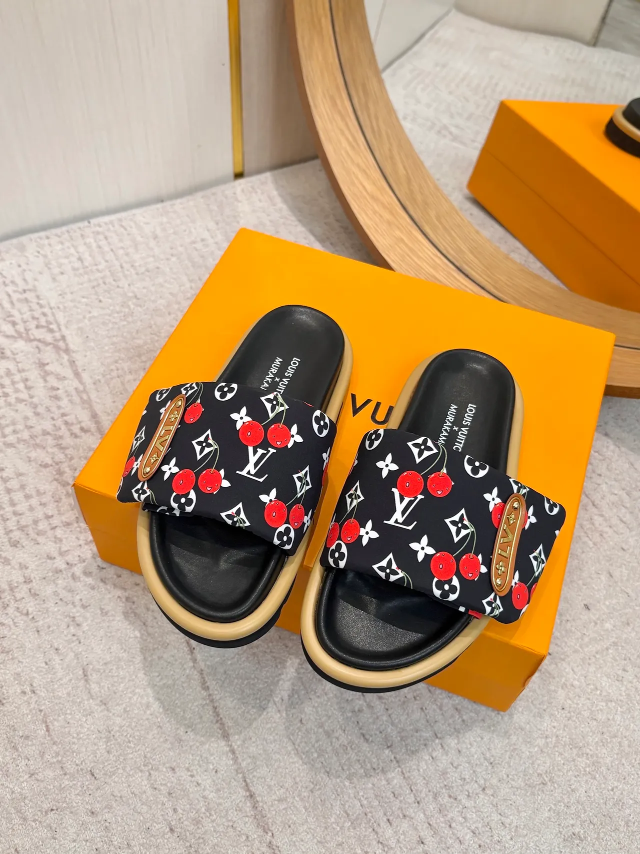 Louis Vuitton x Murakami Cherry Monogram Slipper 4