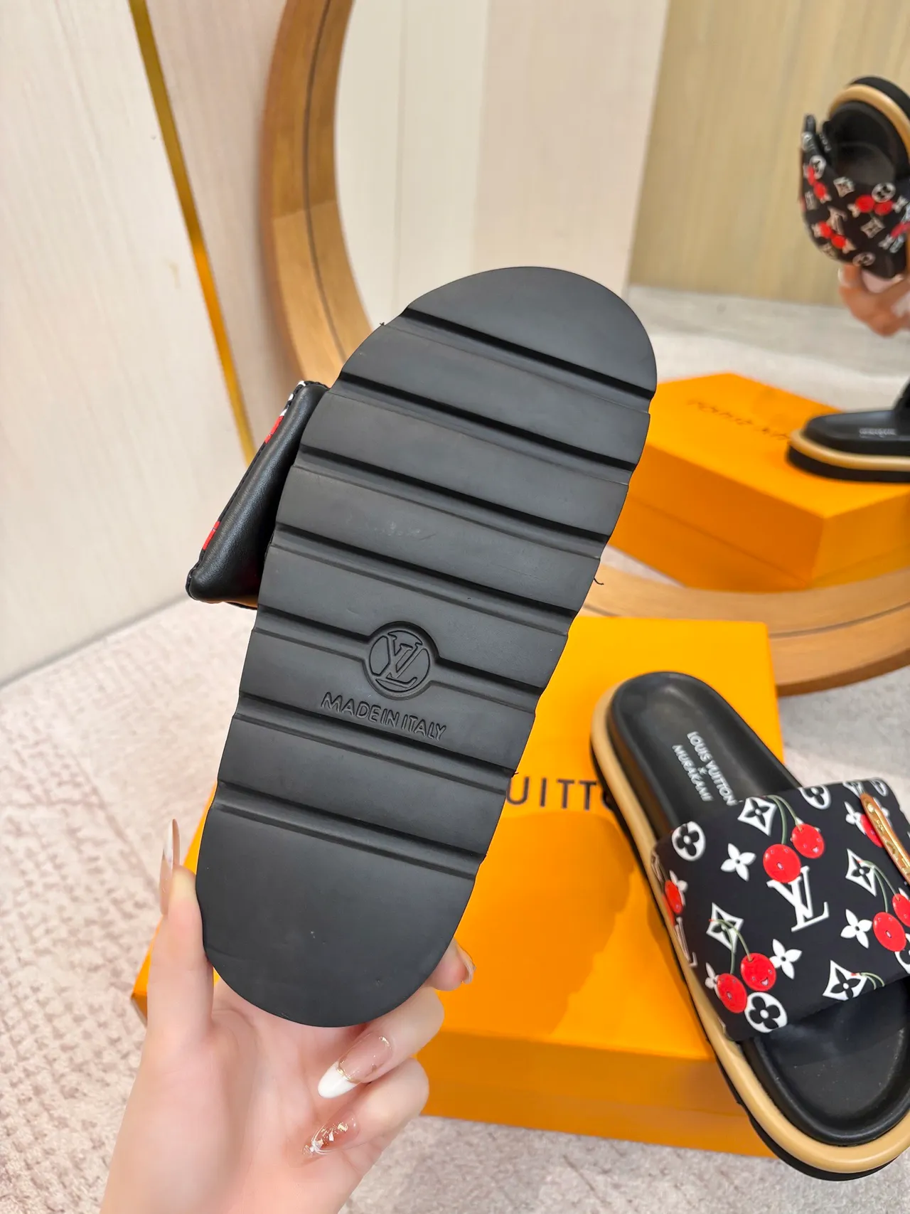 Louis Vuitton x Murakami Cherry Monogram Slipper 9