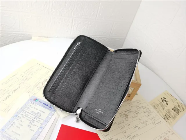 Louis Vuitton Zippy Wallet noire Monogram Empreinte portefeuille long 20