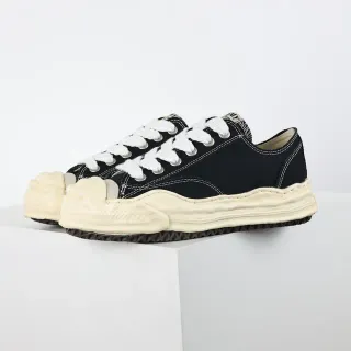 Maison Margiela Black Beige Sculpted Sole Deconstructed Toe Cap Lifestyle Sneakers