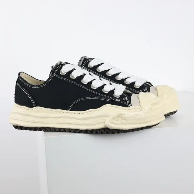 Maison Margiela Black Beige Sculpted Sole Deconstructed Toe Cap Lifestyle Sneakers 3