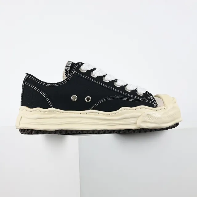 Maison Margiela Black Beige Sculpted Sole Deconstructed Toe Cap Lifestyle Sneakers 7