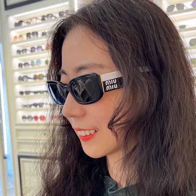 Miu Miu Rectangular Gradient Lens Sunglasses 2