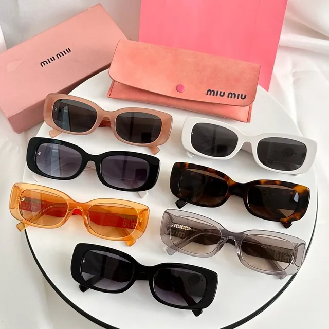 Miu Miu Rectangular Gradient Lens Sunglasses 3