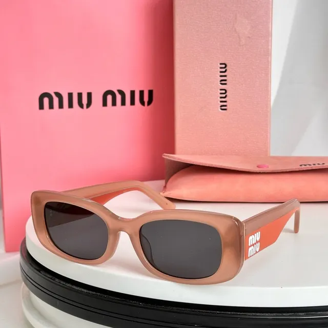 Miu Miu Rectangular Gradient Lens Sunglasses 4