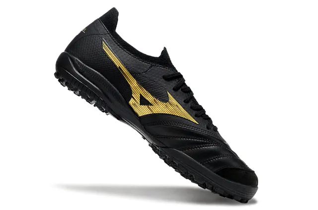 Mizuno Black Gold Low-Cut Chaussures de Football Tige Cuir-Synthétique pour Gazon Artificiel 2