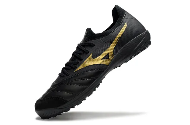 Mizuno Black Gold Low-Cut Chaussures de Football Tige Cuir-Synthétique pour Gazon Artificiel 3