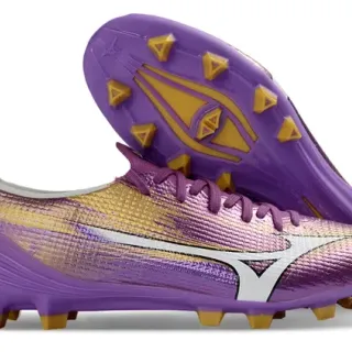 Mizuno Designed Speed Purple Gold Firm-Ground Soccer Shoes