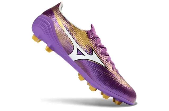 Mizuno Designed Speed Purple Gold Firm-Ground Soccer Shoes 2