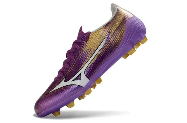 Mizuno Designed Speed Purple Gold Firm-Ground Soccer Shoes 3