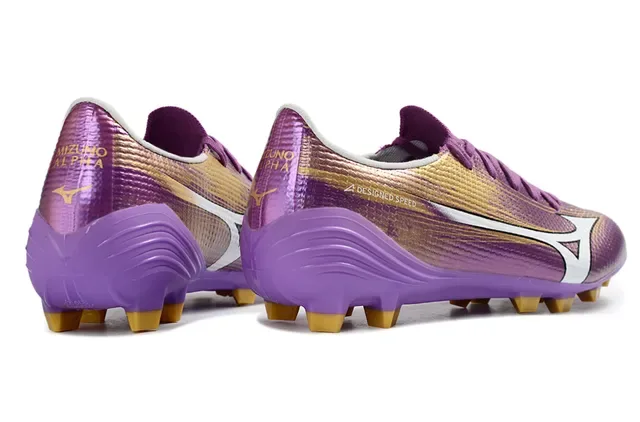 Mizuno Designed Speed Purple Gold Firm-Ground Soccer Shoes 5