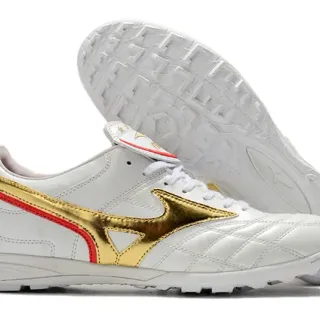 Mizuno Morelia Neo Gold White Turf Soccer Shoes