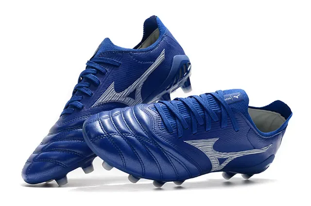 Mizuno Morelia Neo White and Red Firm-Ground Soccer Shoes 21