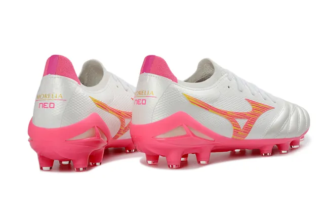 Mizuno Argent Rouge Métallique Empeine Synthétique Avant-Pied Matelassé Surface Ferme Chaussures de Soccer 4
