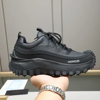 Moncler Grenoble Black Platform Sole Chunky Sneakers