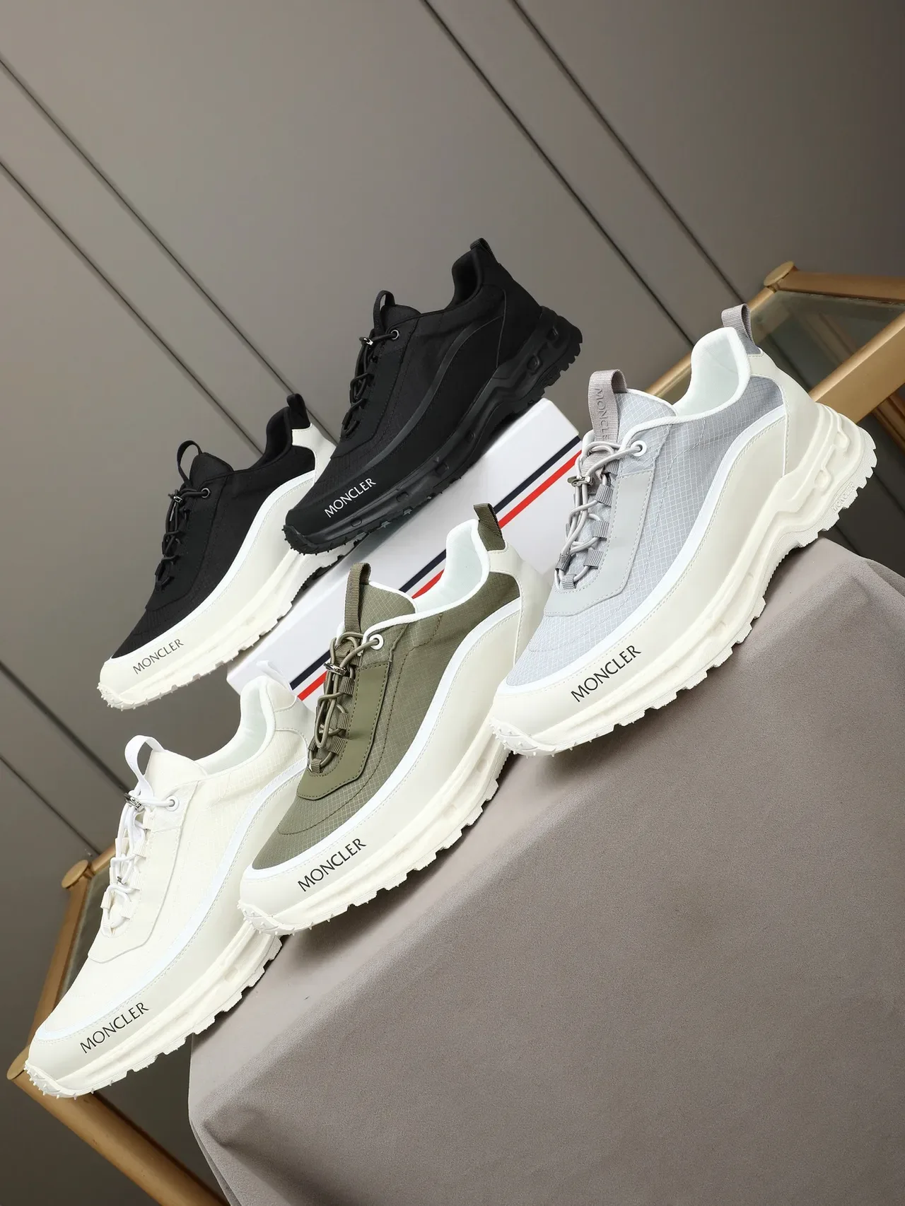 Moncler White Chunky Sole Lifestyle Sneaker 2