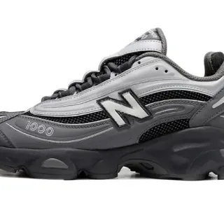 New Balance 1000 Gray Black Chunky Sneakers