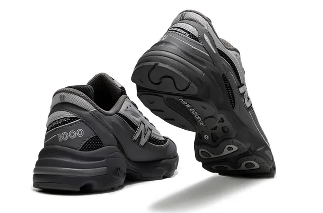 New Balance 1000 Gris Noir Sneakers Chunky 3