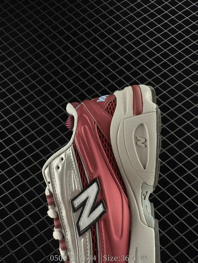 New Balance 1000 Zapatillas con suela gruesa rosa y blanco 3