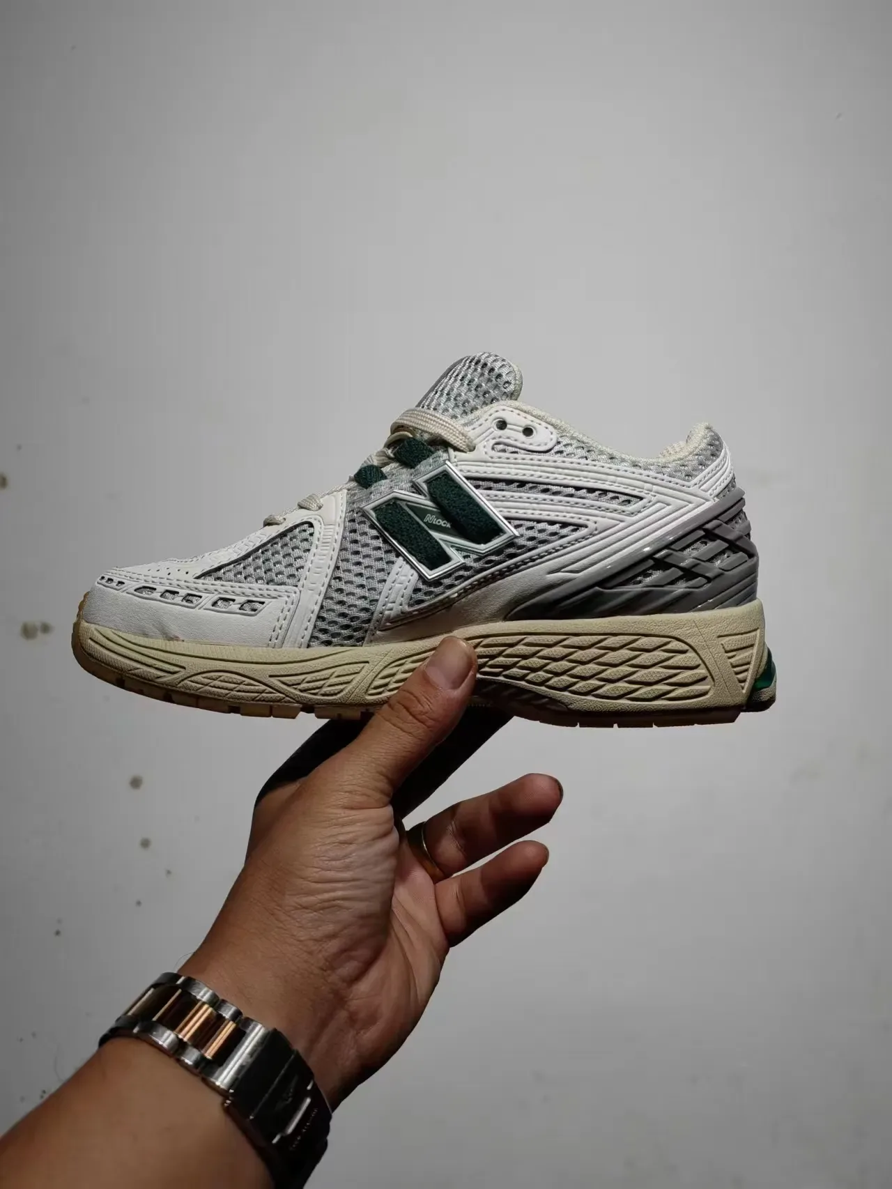 New Balance 1906R أبيض أخضر بيج أحذية أسلوب الحياة 5