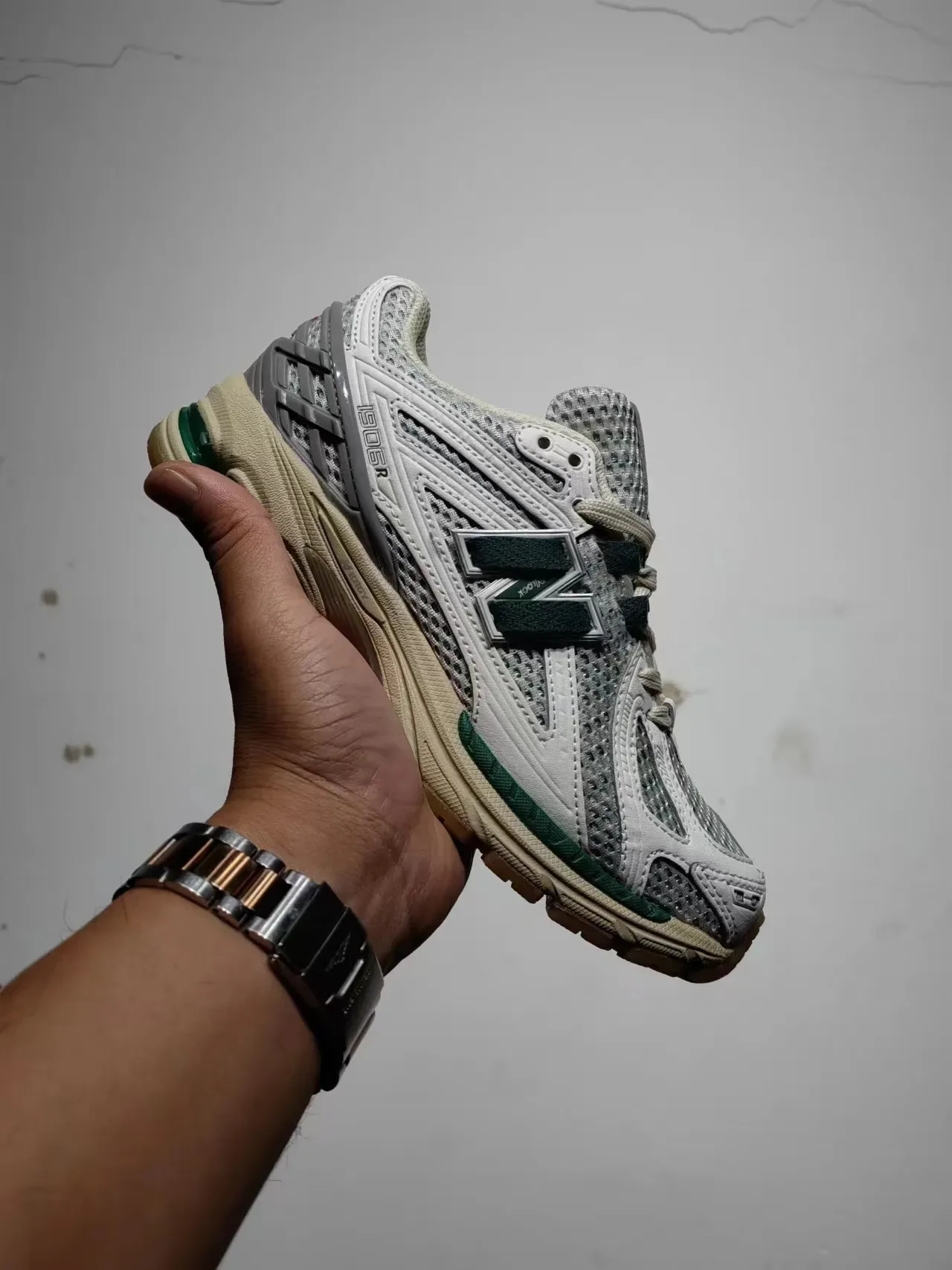 New Balance 1906R أبيض أخضر بيج أحذية أسلوب الحياة 6