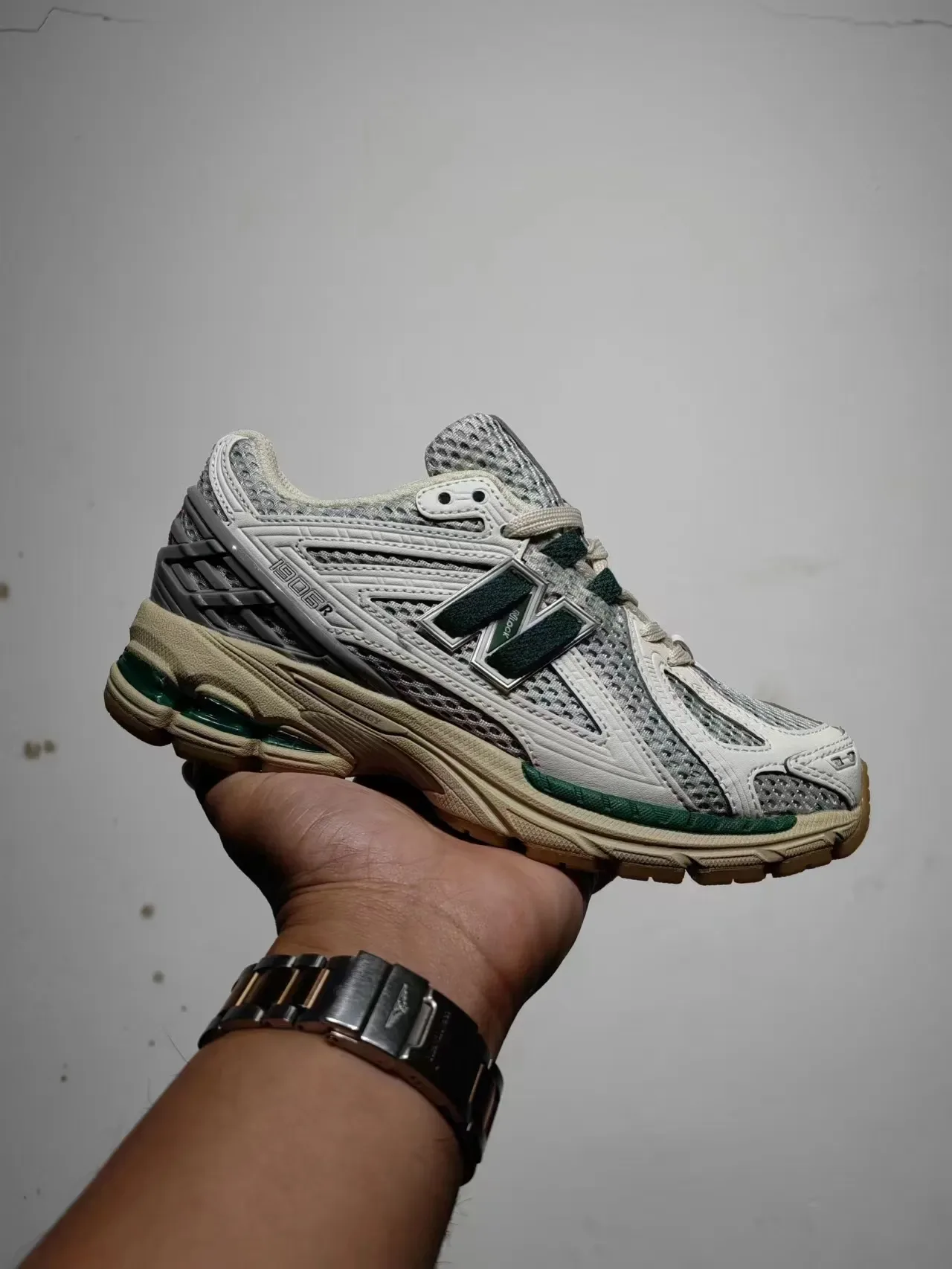New Balance 1906R أبيض أخضر بيج أحذية أسلوب الحياة 7