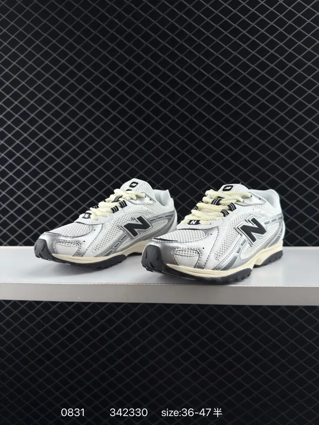 New Balance 204 Series Chaussures à semelle épaisse Off-White et gris 2