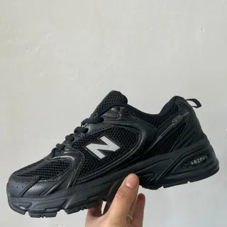 New Balance 530 Black Mesh and Synthetic Lifestyle Sneakers