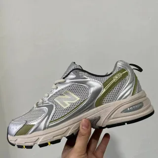 New Balance 530 Silver and Olive Green Lifestyle Sneakers