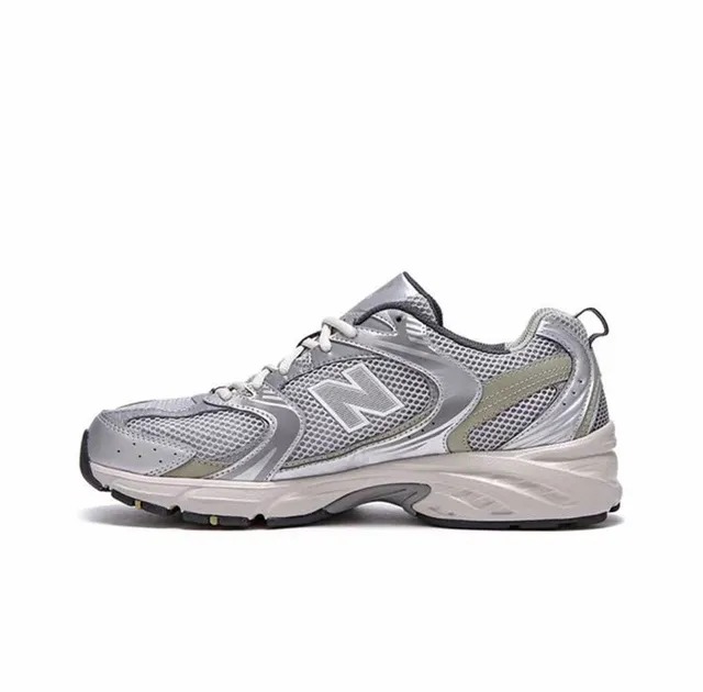 New Balance 530 Argent et Vert Olive Chaussures Lifestyle 4