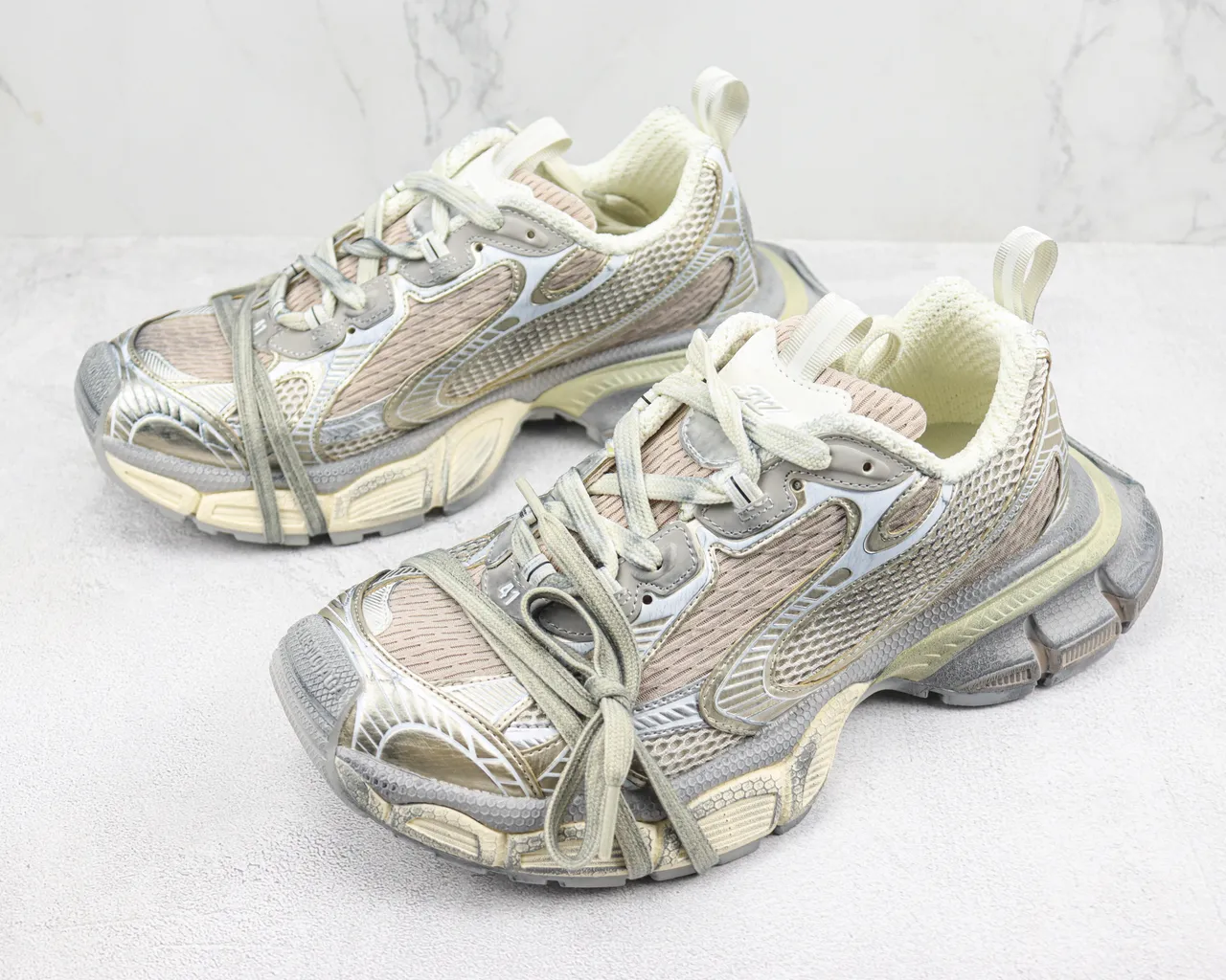 New Balance 9060 Chaussures Chunky Beige Gris 4