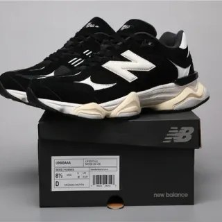 New Balance 9060 Black White Cream Lifestyle Sneakers