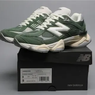 New Balance 9060 Forest Green White Lifestyle Sneakers