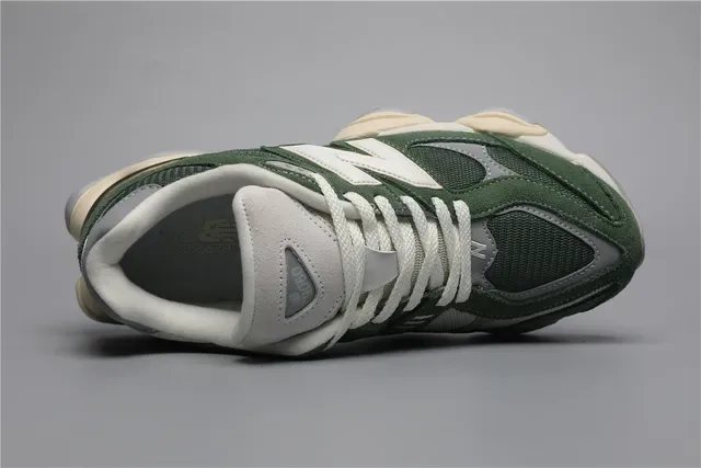 New Balance 9060 أخضر غابي أبيض حذاء رياضي أسلوب حياة 7
