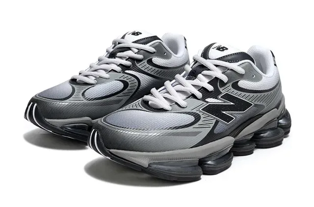 New Balance 9060 Gray Black Lifestyle Sneakers 2