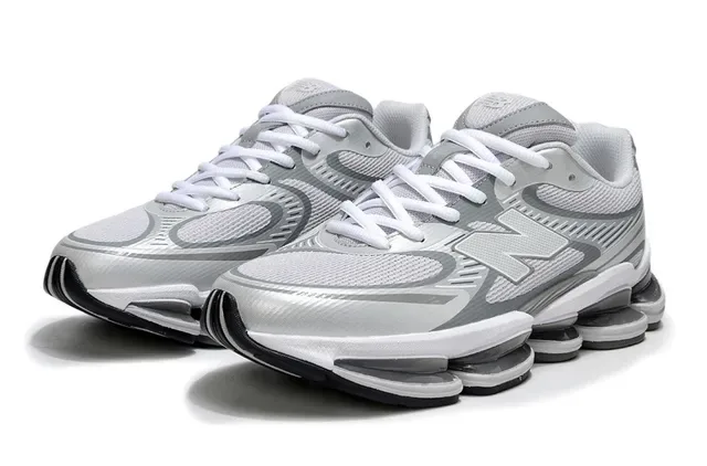 New Balance 9060 Gray White Black Lifestyle Sneakers 3