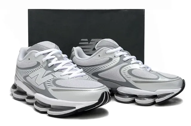 New Balance 9060 Gray White Black Lifestyle Sneakers 5
