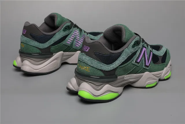 New Balance 9060 Chaussures Chunky Vert Violet 3