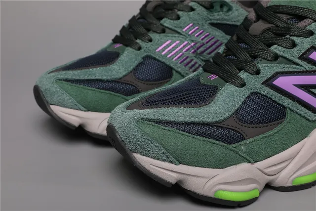 New Balance 9060 Chaussures Chunky Vert Violet 4