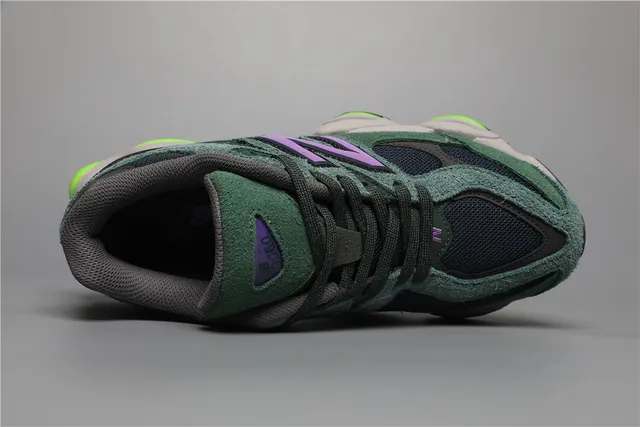 New Balance 9060 Chaussures Chunky Vert Violet 7