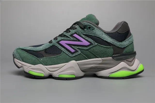 New Balance 9060 Chaussures Chunky Vert Violet 9
