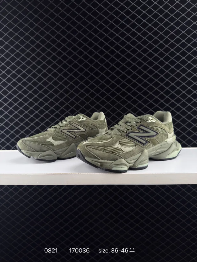 New Balance 9060 Vert Olive Sneakers Chunky 2