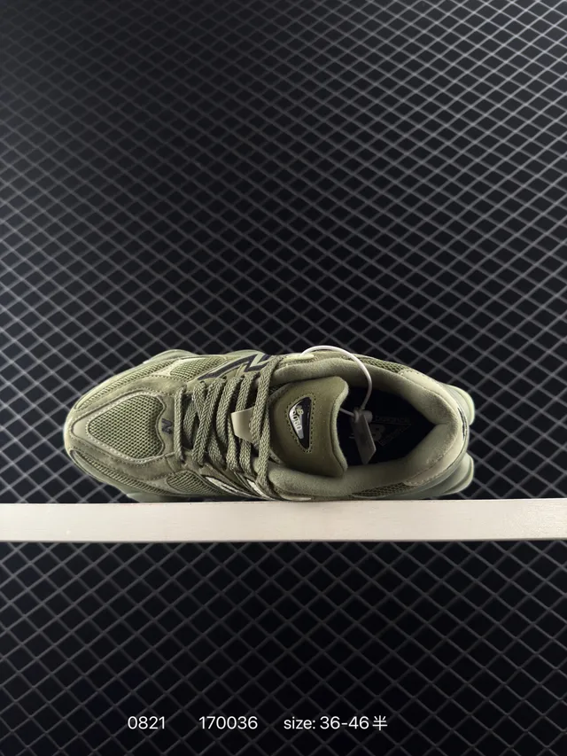 New Balance 9060 Vert Olive Sneakers Chunky 4