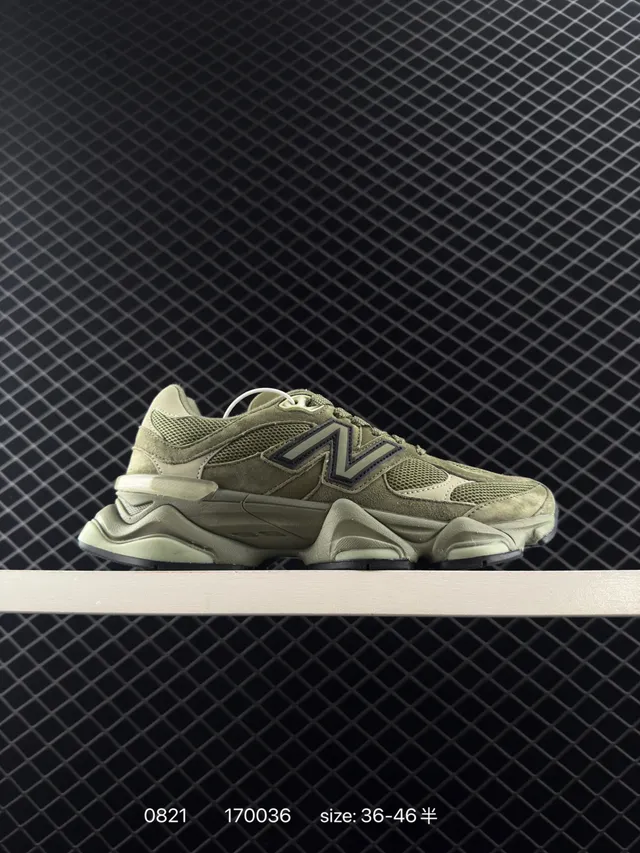 New Balance 9060 Vert Olive Sneakers Chunky 6